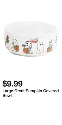 TJ Maxx Large Great Pumpkin Covered Bowl offer