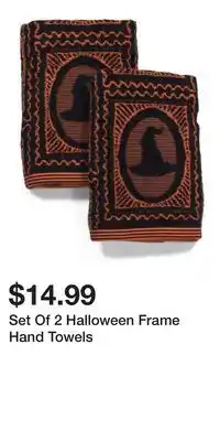 TJ Maxx Set Of 2 Halloween Frame Hand Towels offer