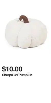 TJ Maxx Sherpa 3d Pumpkin offer