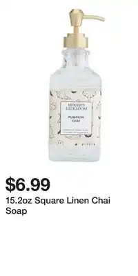 TJ Maxx 15.2oz Square Linen Chai Soap offer