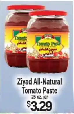 Angelo Caputo's Fresh Market Ziyad All-Natural Tomato Paste offer