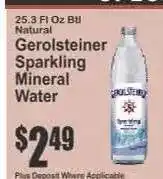 Key Food Gerolsteiner Sparkling Mineral Water offer