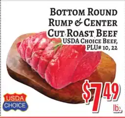 Trade Fair Supermarket BOTTOM ROUND RUMP & CENTER CUT ROAST BEEF offer