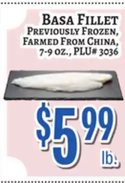 Trade Fair Supermarket BASA FILLET offer