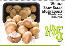Trade Fair Supermarket WHOLE BABY BELLA MUSHROOMS offer