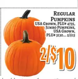 Trade Fair Supermarket REGULAR PUMPKINS JUMBO PUMPKINS offer
