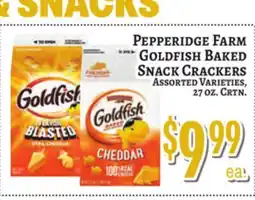 Trade Fair Supermarket PEPPERIDGE FARM Goldfish Baked Snack Crackers offer