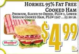 Trade Fair Supermarket HORMEL 95% FAT FREE COOKED HAM offer