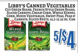 Trade Fair Supermarket LIBBY'S CANNED VEGETABLES offer