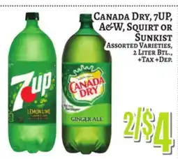Trade Fair Supermarket CANADA DRY, 7UP, A&W, SQUIRT OR SUNKIST offer