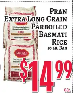 Trade Fair Supermarket PRAN EXTRA LONG GRAIN PARBOILED BASMATI RICE offer