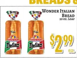 Trade Fair Supermarket WONDER ITALIAN BREAD offer