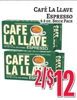 Trade Fair Supermarket CAFÉ LA LLAVE Espresso offer