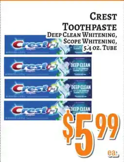Trade Fair Supermarket CREST TOOTHPASTE offer