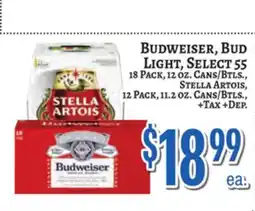 Trade Fair Supermarket BUDWEISER, BUD LIGHT, SELECT 55 offer