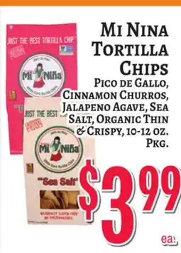 Trade Fair Supermarket Mi Nina Tortilla Chips offer