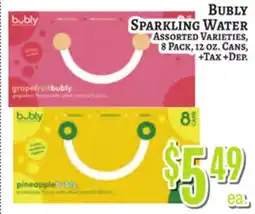 Trade Fair Supermarket Bubly SPARKLING WATER offer