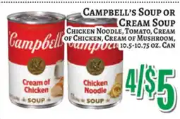 Trade Fair Supermarket CAMPBELL'S SOUP OR CREAM SOUP offer