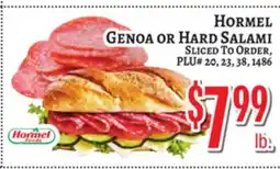 Trade Fair Supermarket HORMEL GENOA OR HARD SALAMI offer