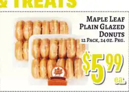 Trade Fair Supermarket MAPLE LEAF PLAIN GLAZED DONUTS offer