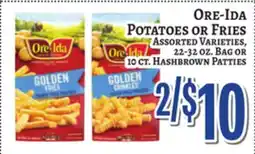 Trade Fair Supermarket Ore-Ida POTATOES OR FRIES offer