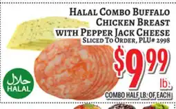 Trade Fair Supermarket HALAL COMBO BUFFALO CHICKEN BREAST WITH PEPPER JACK CHEESE offer