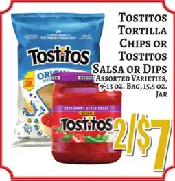 Trade Fair Supermarket TOSTITOS Tortilla Chips OR Salsa OR Dips offer