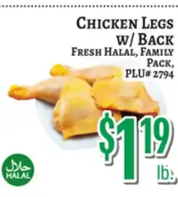 Trade Fair Supermarket CHICKEN LEGS w/ BACK offer