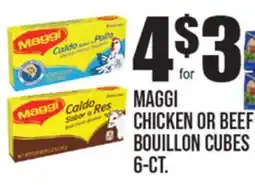 Extra Supermarket MAGGI CHICKEN OR BEEF BOUILLON CUBES offer