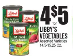 Extra Supermarket LIBBY'S VEGETABLES offer