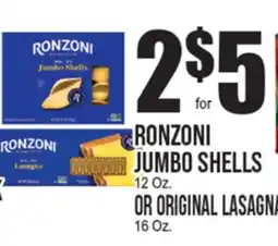 Extra Supermarket RONZONI JUMBO SHELLS OR ORIGINAL LASAGNA offer
