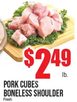 Extra Supermarket PORK CUBES BONELESS SHOULDERS offer
