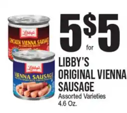 Extra Supermarket LIBBY'S ORIGINAL VIENNA SAUSAGE offer