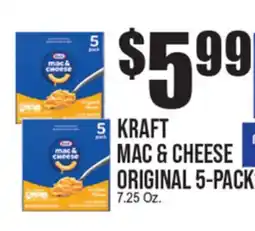 Extra Supermarket KRAFT MAC & CHEESE ORIGINAL 5-PACK offer