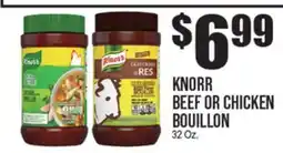 Extra Supermarket KNORR BEEF OR CHICKEN BOUILLON offer
