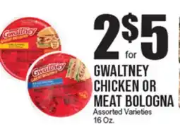 Extra Supermarket GWALTNEY CHICKEN OR MEAT BOLOGNA offer