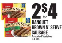 Extra Supermarket BANQUET BROWN N' SERVE SAUSAGE offer