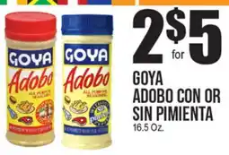 Extra Supermarket GOYA ADOBO CON OR SIN PIMIENTA offer