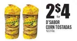 Extra Supermarket D'SABOR CORN TOSTADAS offer