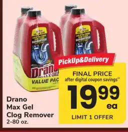 ACME Drano Max Gel Clog Remover offer