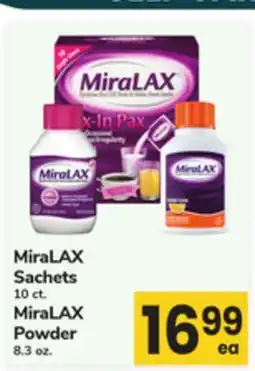 ACME MiraLAX Sachets 10 ct. MiraLAX Powder 8.3 oz offer