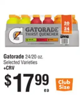 Smart & Final Gatorade 24/20 oz offer