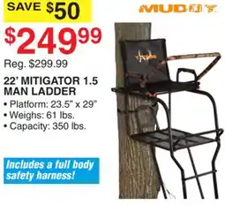 Dunham's Sports 22' MITIGATOR 1.5 MAN LADDER offer