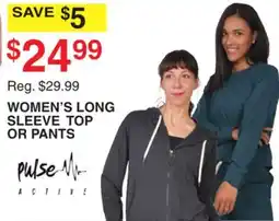 Dunham's Sports WOMEN'S LONG SLEEVE TOP OR PANTS offer