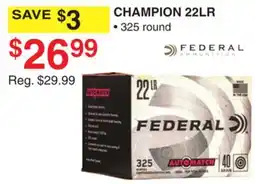 Dunham's Sports CHAMPION 22LR offer