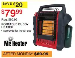 Dunham's Sports MR. HEATER PORTABLE BUDDY HEATER offer