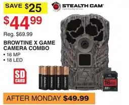 Dunham's Sports BROWTINE X GAME CAMERA COMBO offer