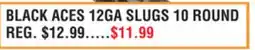 Dunham's Sports BLACK ACES 12GA SLUGS 10 ROUND offer