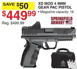 Dunham's Sports SPRINGFIELD ARMORY XD MOD 4 9MM GEAR PAC PISTOL offer