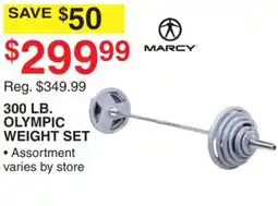 Dunham's Sports 300 LB. OLYMPIC WEIGHT SET offer